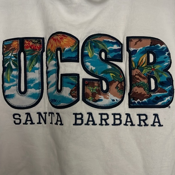 UCSB university of California Santa Barbara hoodie vintage - Picture 2 of 4